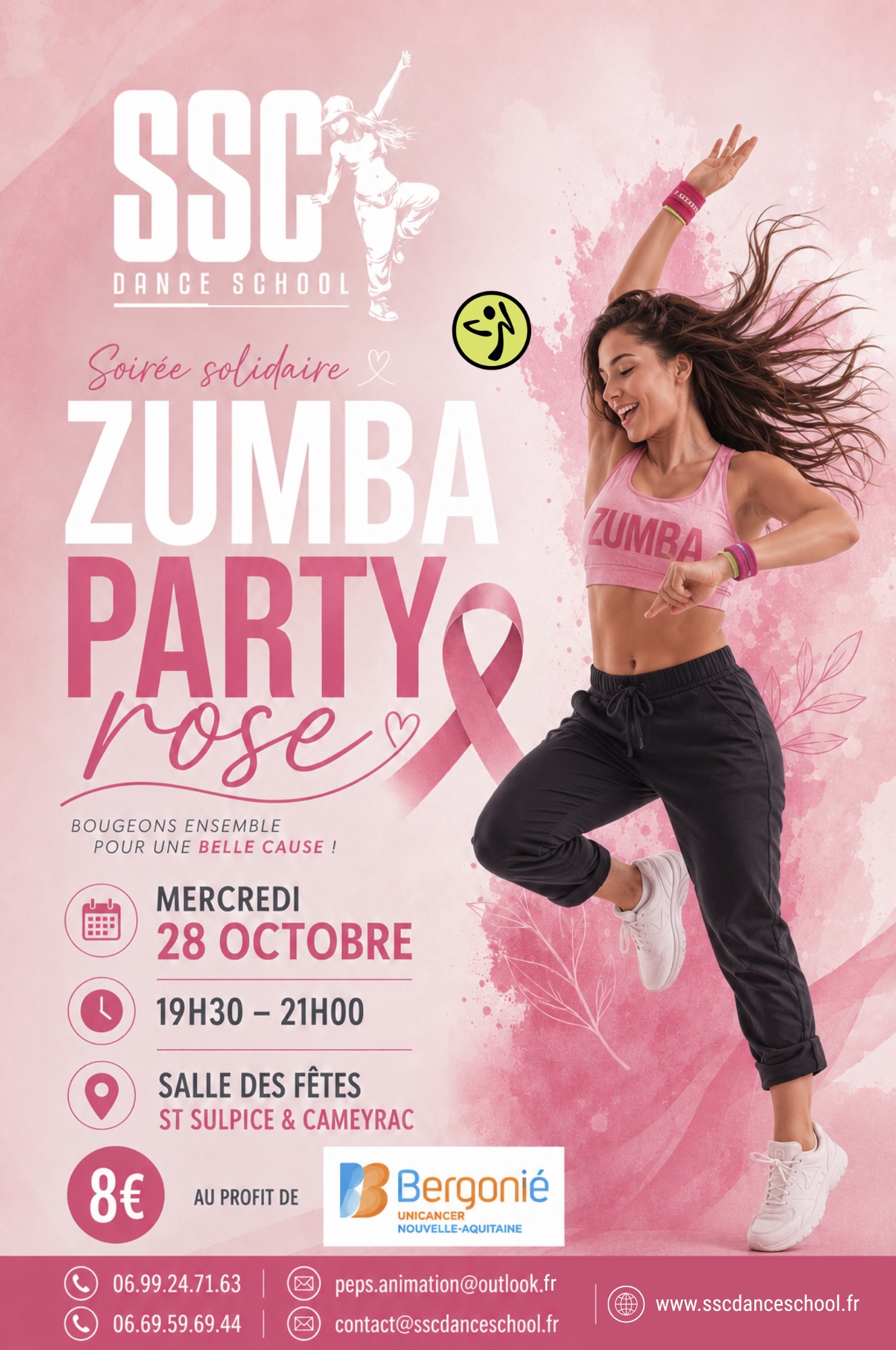 Stage de Zumba spécial Octobre Rose — SSC Dance School